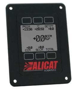 Alicat monochrome remote display for panel mounting